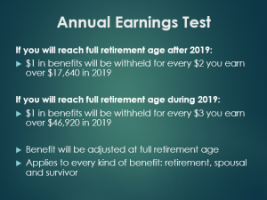 earnings test